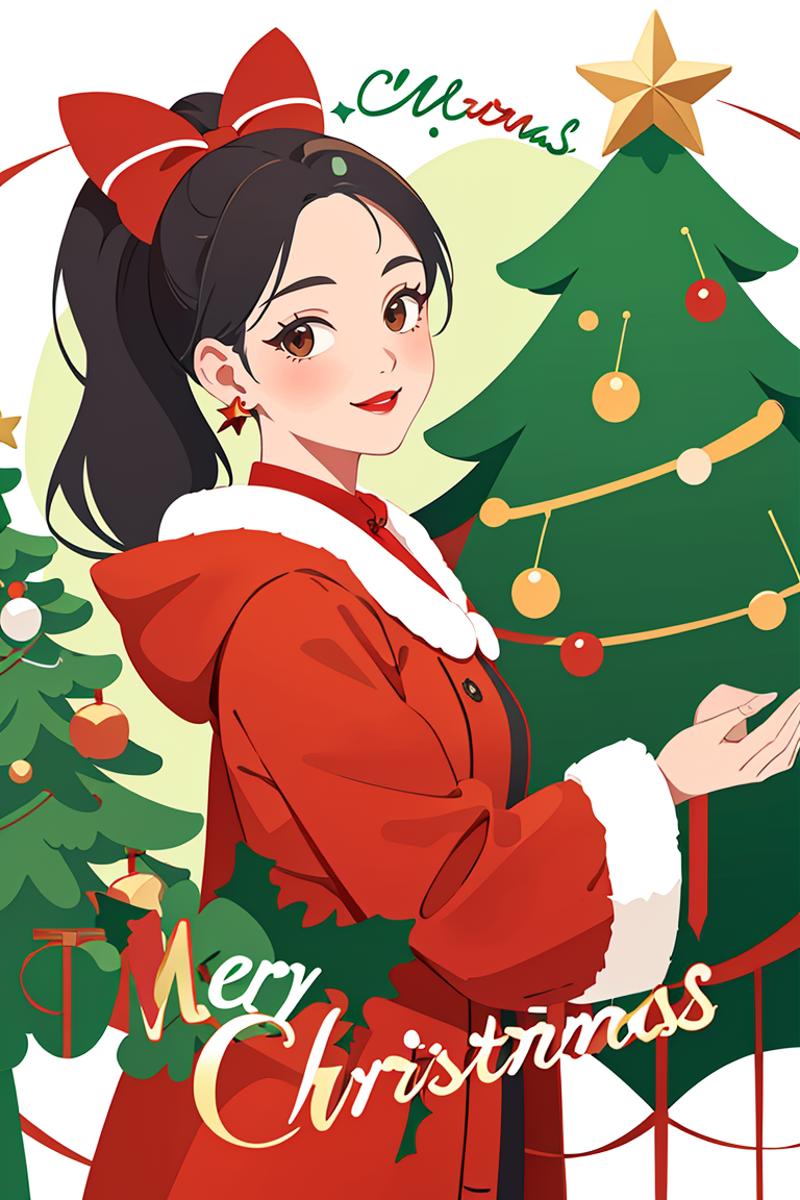 394377-2896414058-_lora_Christmas girl-1 (3)_0.65_,Christmas professional photography,1girl,solo,bow,jewelry,christmas,hair bow,earrings,black hai.png